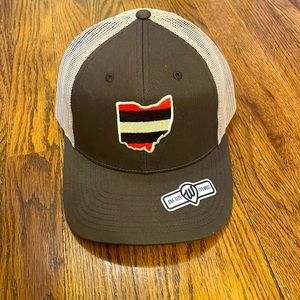 Where I’m From Cleveland Browns Adjustable Hat Size MD/LG  NWT brown, orange